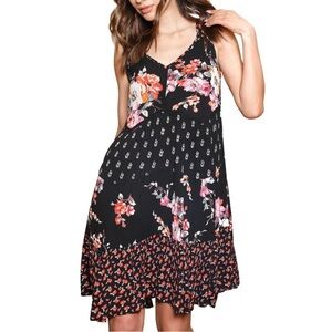 Floral Mixed Print Dress